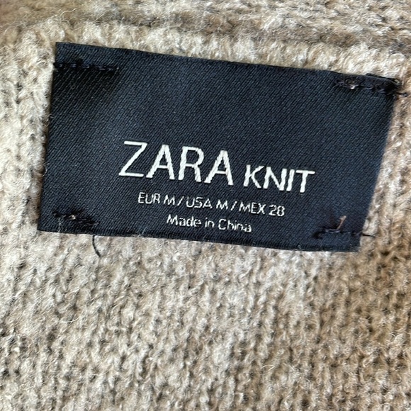 Zara Wool Blend Open Drape Cardigan - Picture 4 of 5